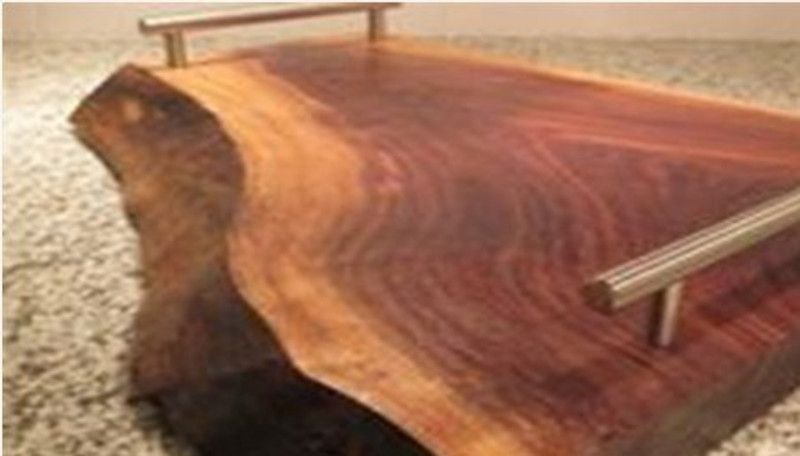 Malinaa Champagne sheesham wood serving tray Tray