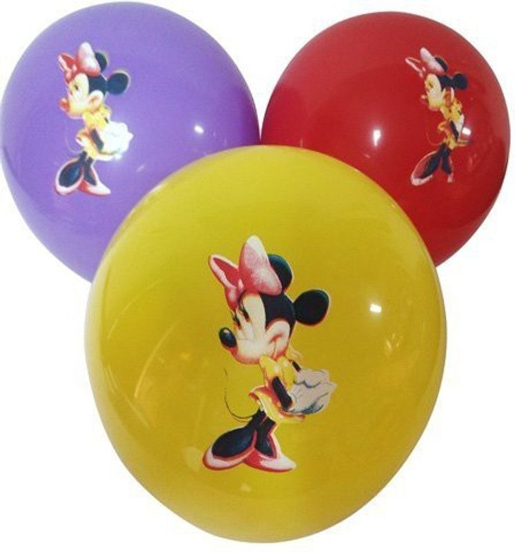 FUNCART Printed BLNMINNIE Balloon  (Multicolor, Pack of 5)