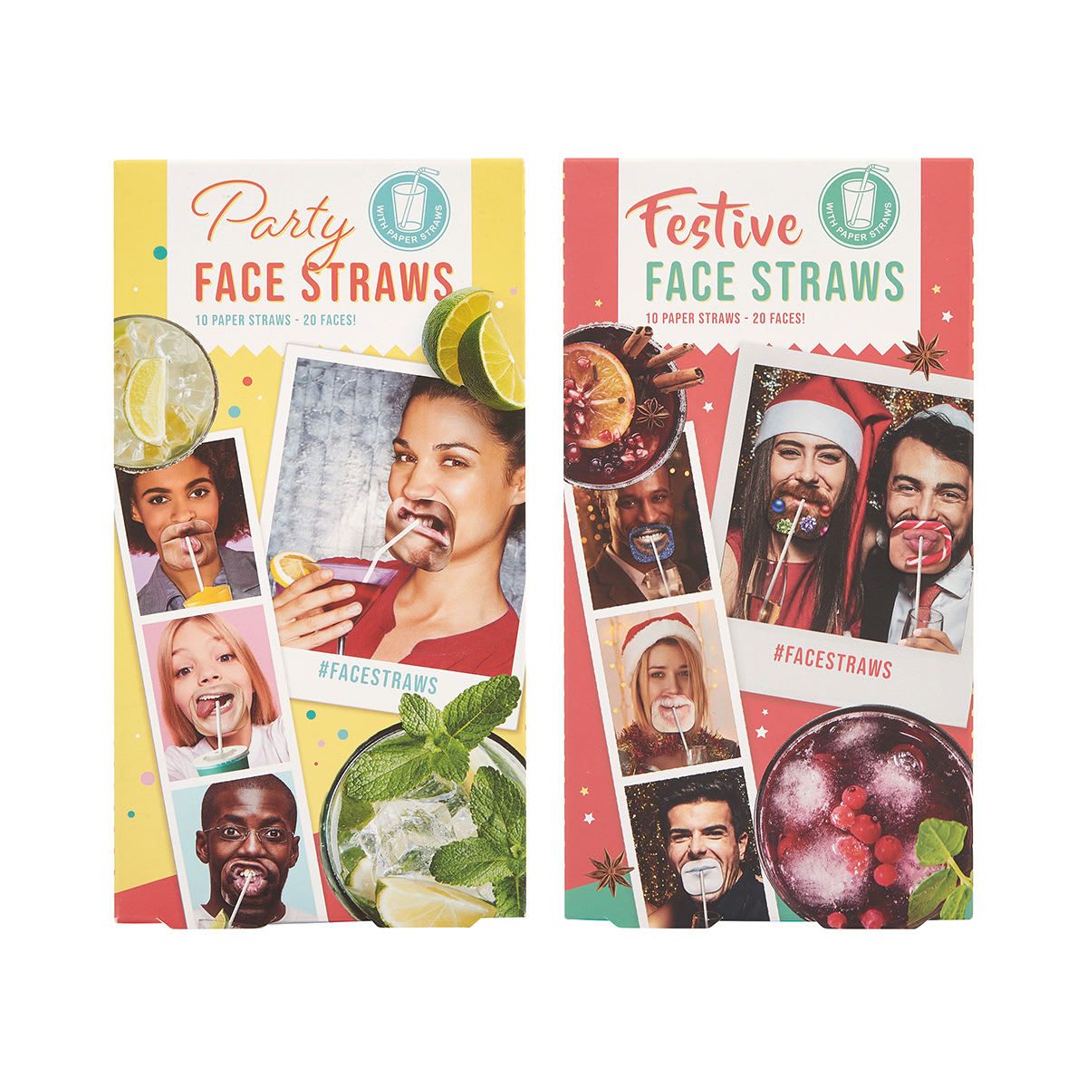 Face Straws - Assorted
