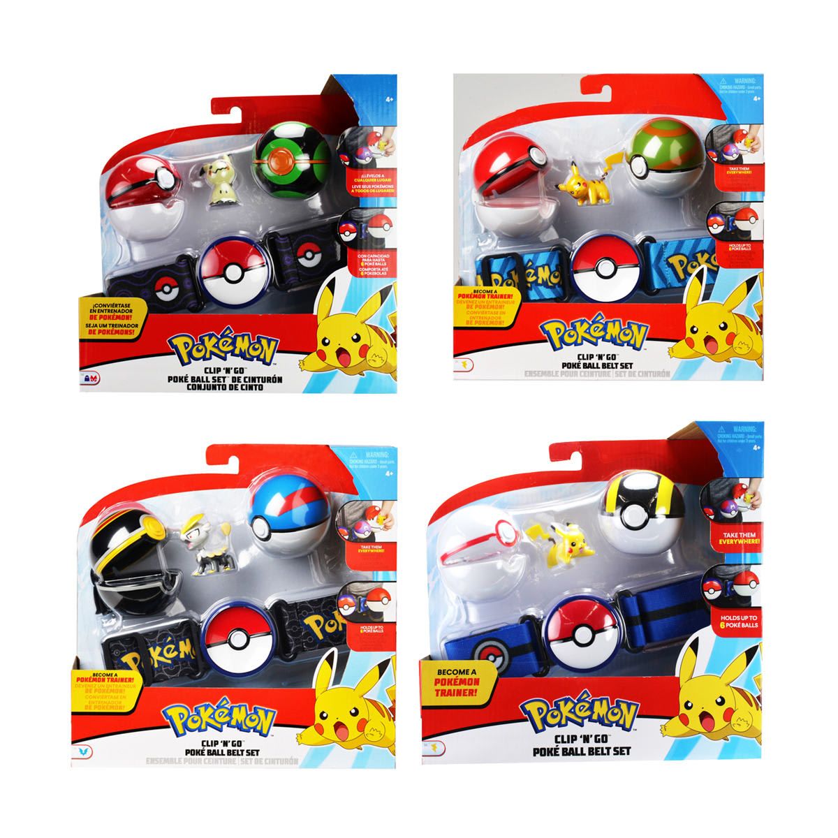 Pokemon Clip 'N' Go Poke Ball Belt Set - Assorted