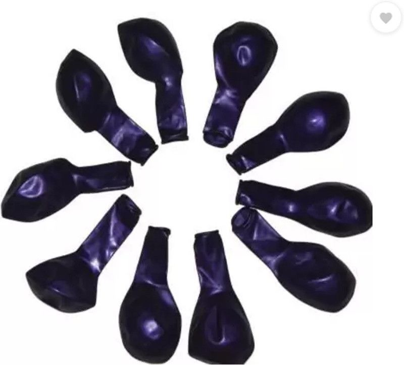 addick Solid Blue Metallic Balloon for Decoration 50 Balloon  (Blue, Pack of 50)