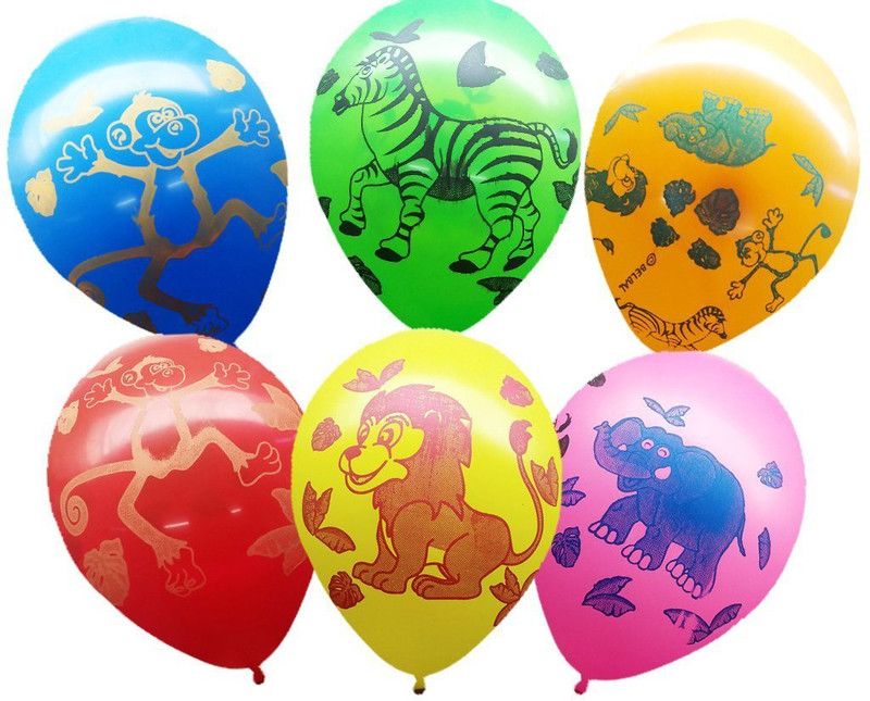 AwesomedaysIn Printed jbal30 Balloon  (Multicolor, Pack of 30)