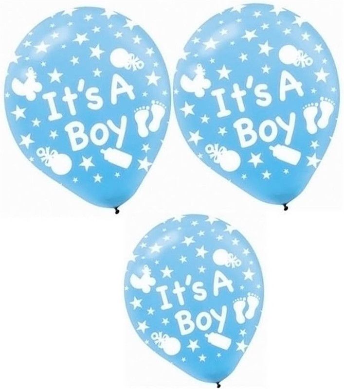 Bash N Splash Printed 12" Imported Blue Its a boy Baby Shower Balloon Pack of 25 Balloon  (Blue, Pack of 1)
