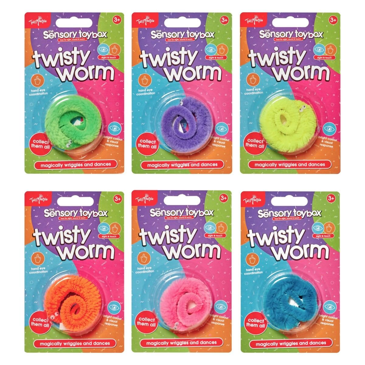 Toymania The Sensory Toybox Twisty Worm - Assorted