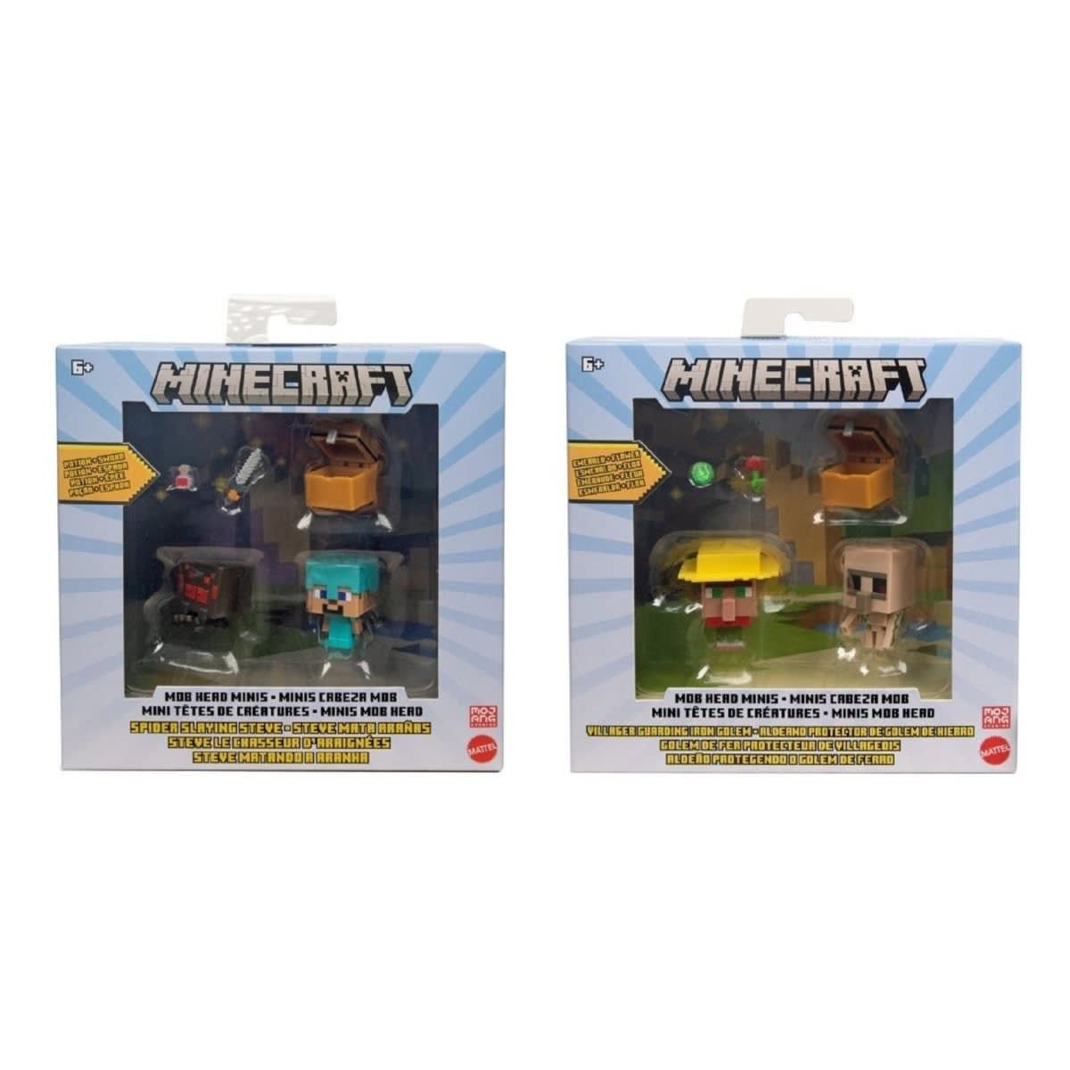 Minecraft Mob Head Minis Multi Pack Figures - Assorted