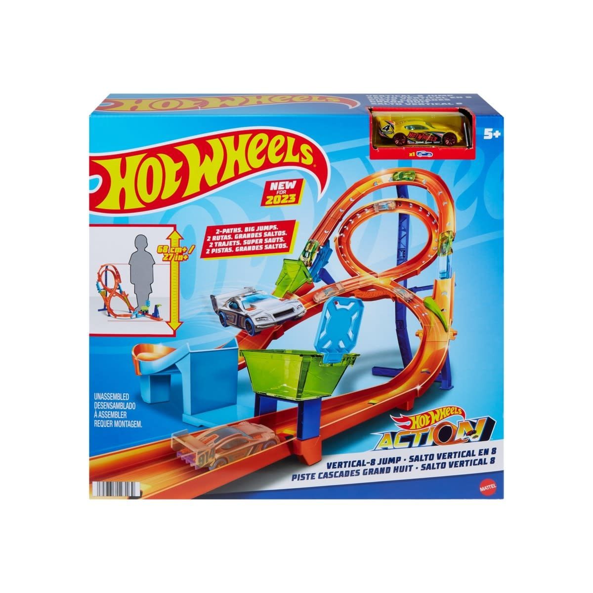 Hot Wheels Action Vertical-8 Jump Track Playset