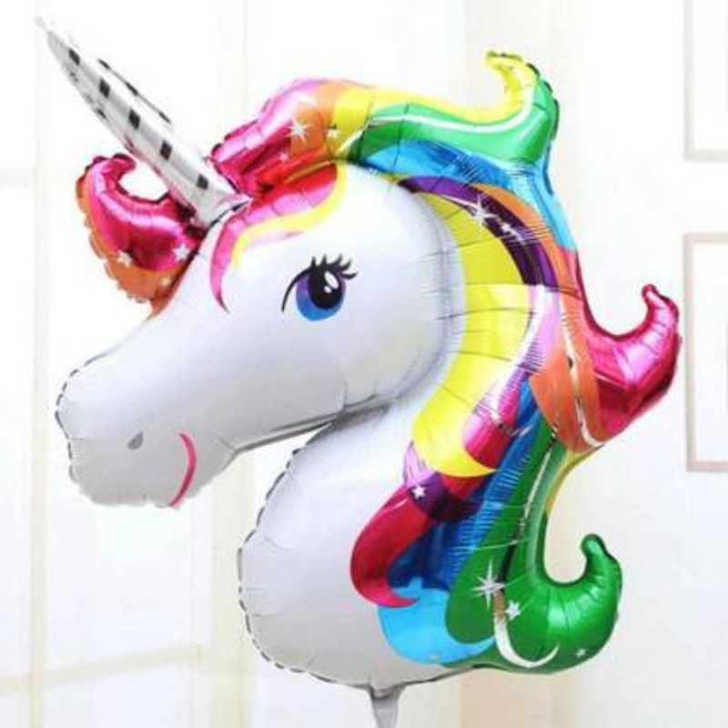 Offer99 Printed 3D Printed Rainbow Unicorn Airwalker Balloon Airwalker  (White, Multicolor, Pack of 1)