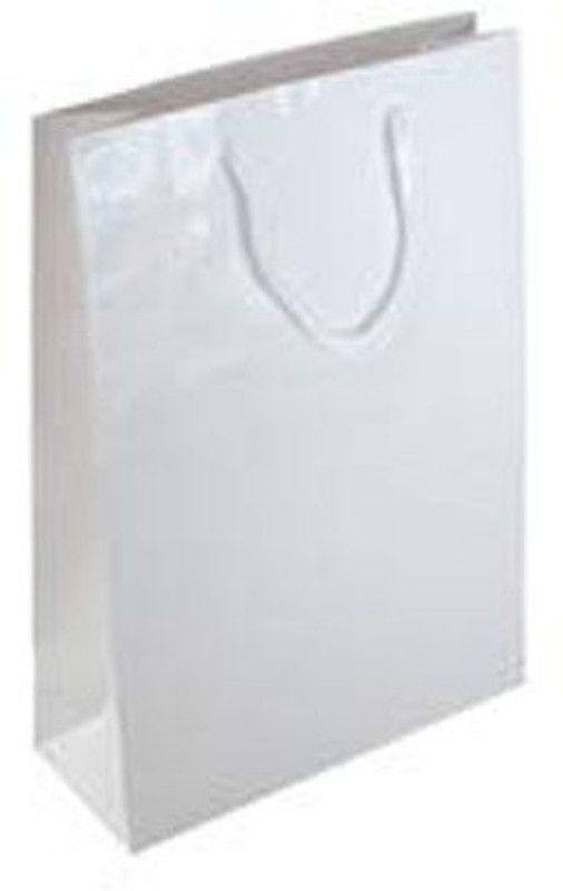 PPJ Solid Party Bag  (White, Pack of 20)