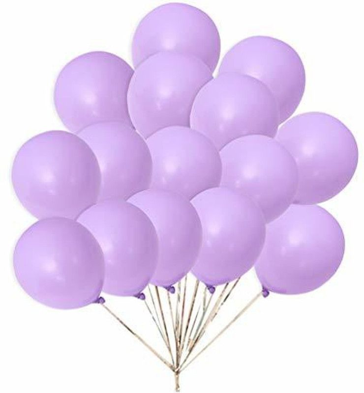 Nayugic Solid Light Purple Pastel Balloons Set of 25 pcs for Birthday Party Anniversary Baby Shower Decoration for Kids Balloon  (Purple, Pack of 25)