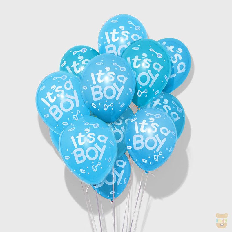 DecoreECSS Printed It’s Boy_balloon Balloon  (Blue, Pack of 25)