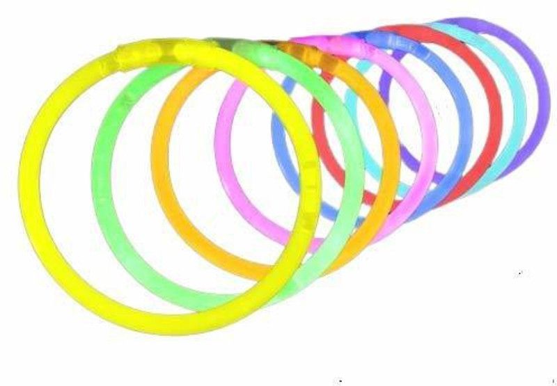 AVRT Premium Glow in The Dark Lumi Sticks, Light Up Bracelets, Headbands, Necklace, Wristbands Toys for Adult and Kids - Pack of 50 Pieces Party Glow Ornament  (Pack of 1)