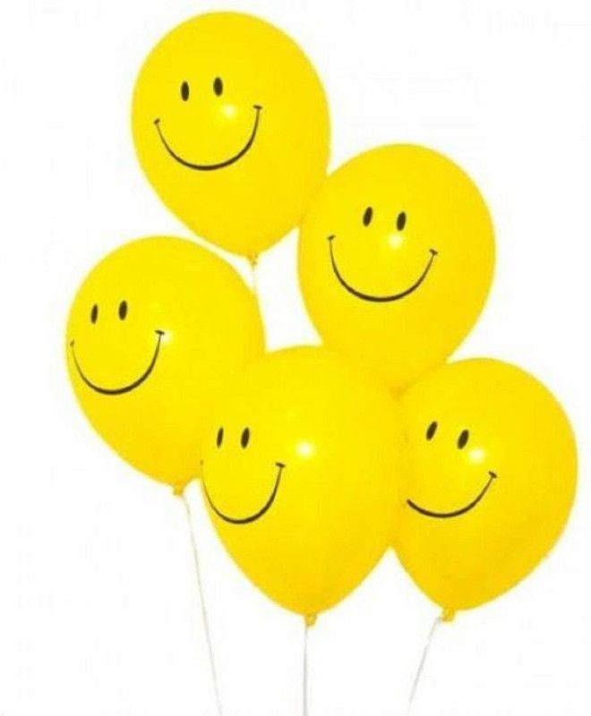 Tingoking Printed TK-PP-12 Balloon  (Yellow, Pack of 5)
