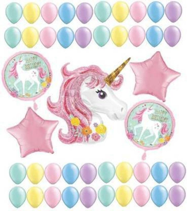 Starrenterprisess Printed star_RD33333777 Balloon  (Multicolor, Pack of 55)