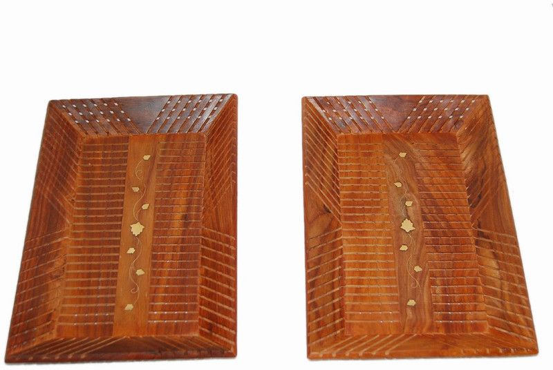 FABULO wooden tray Tray  (Pack of 2)