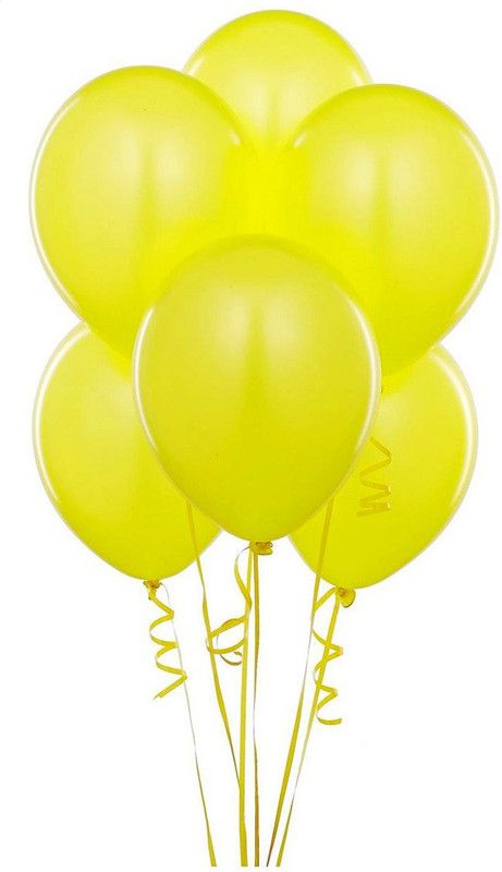 Shoppernation Solid YBA 35 Bubble Balloon  (Yellow, Pack of 35)