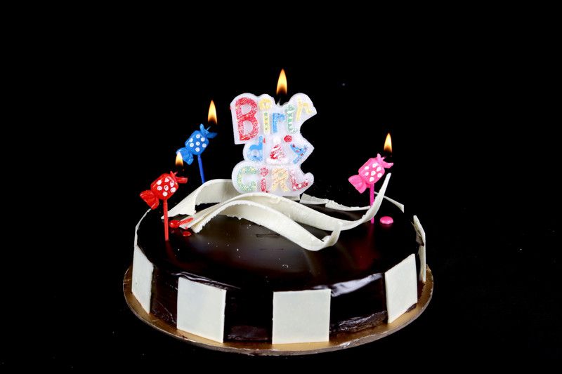 FUNCART Toffee Birthday Girl Candle Set Candle (Multicolor, Pack of 1) Candle  (Multicolor, Pack of 1)