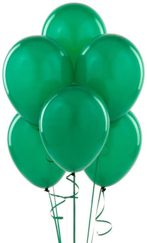 TIGER Solid 50015 Balloon  (Green, Pack of 50)