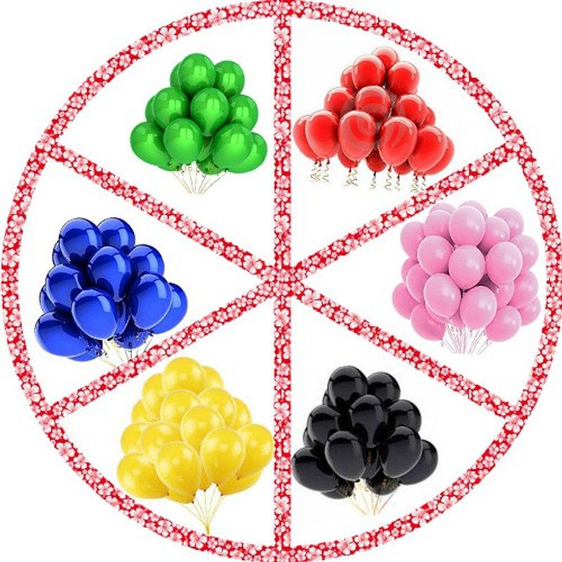 GNGS Solid Anniversary Metallic Mix Party Decoration (Pack of 60) Balloon  (Multicolor, Pack of 60)