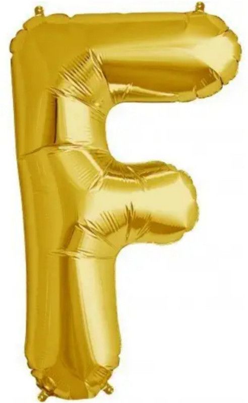 SURPRISE SUTRA Gold F Alphabets/Letters Foil Balloon 16inches