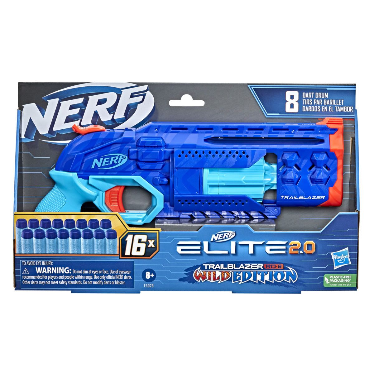Nerf Elite 2.0 Trailblazer RD-8 Wild Edition Blaster