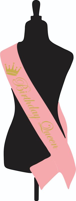 GARNET BIRTHDAY QUEEN SASH - BABY PINK (GOLDEN)
