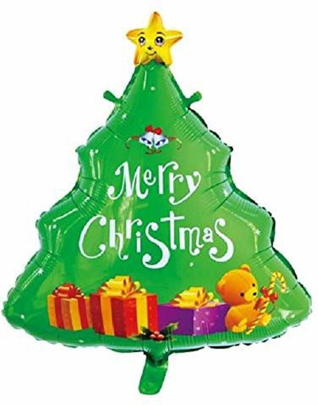 decokart Solid 2 pc christmas foil balloon .pack of 2 Balloon  (Multicolor, Pack of 2)