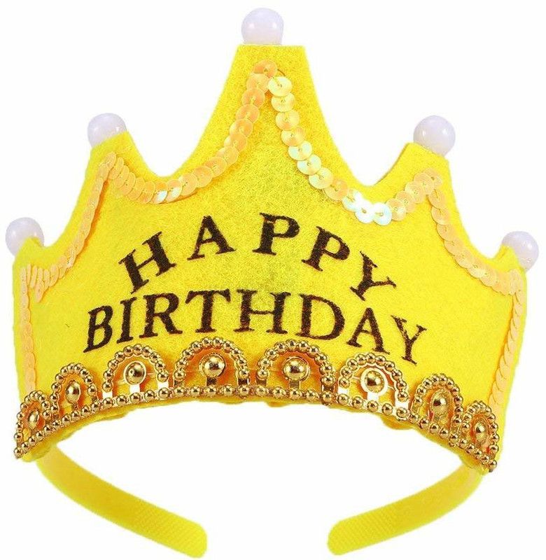 ANVIT Crown  (Yellow, Pack of 1)