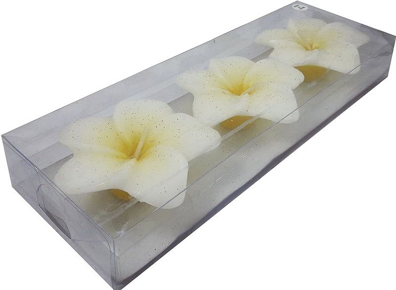 Twixxle XI™-449-NH-Set of 3 Flower Shape Floating Candles for Home Decor Diwali Decor, Floating Candles for Diwali Candle  (Multicolor, Pack of 3)