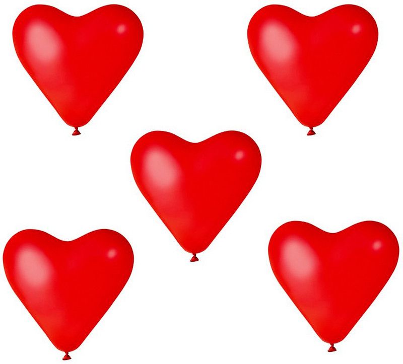 Shoppernation Solid HRBA 100 Bubble Balloon  (Red, Pack of 100)
