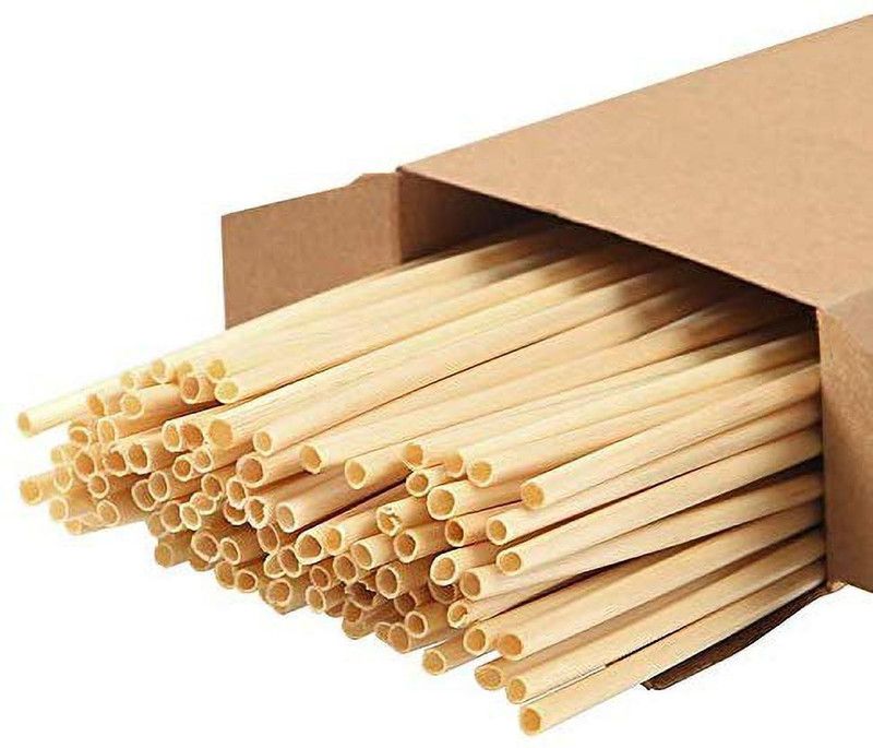 TUGS Straight Drinking Straw  (Yellow, Pack of 100)