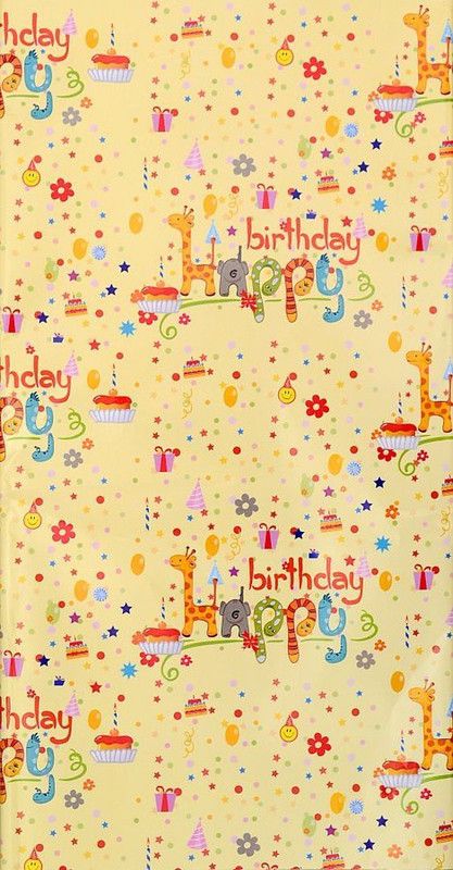 Skywalk Gift Wrapping Paper Sheets Set of 25 Sheets HAPPY BIRTHDAY PAPER Gift Wrapper  (Multicolor)