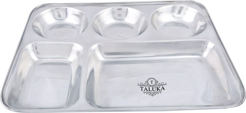 TALUKA (13" x 10.7"x1" inches) 5 In 1 Compartment Plate Sectioned Plate
