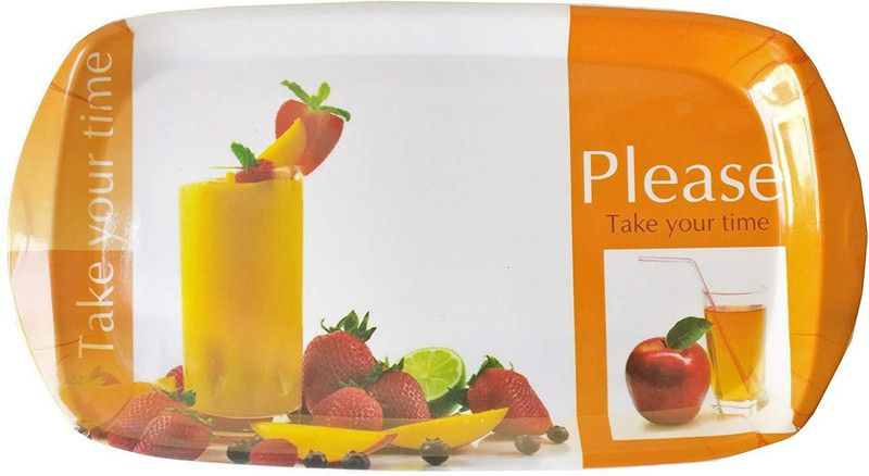 Teacher's Melamine Set of 2 Serving Trays Tray  (Pack of 2)