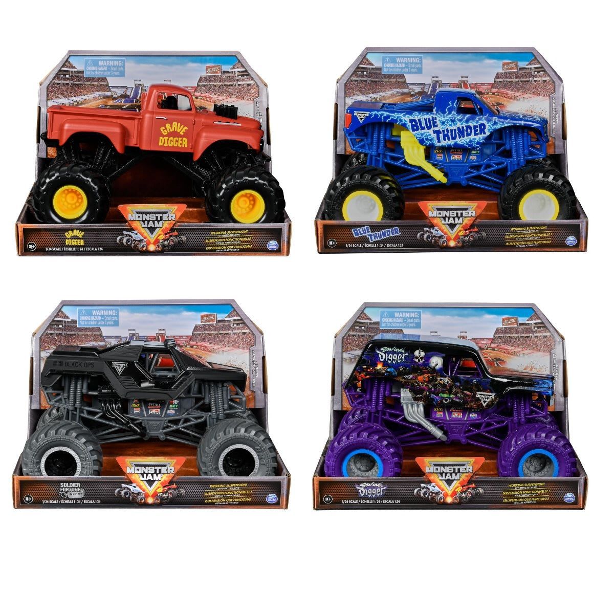 Monster Jam 1:24 Die Cast Monster Truck - Assorted