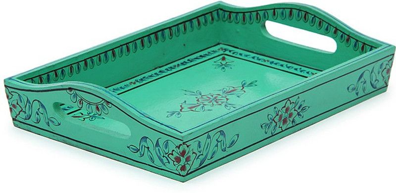 Kaushalam Small Painted: Blue Tray