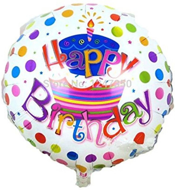 SHOP ONLINE Printed Theme My Party "Happy Birthday" Foil Balloons Balloon  (Multicolor, Pack of 1)