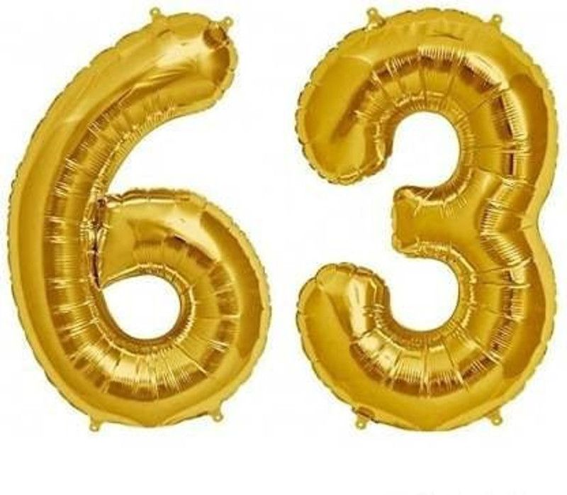 Wisdom Decor Solid U-63 Balloon  (Gold, Pack of 2)
