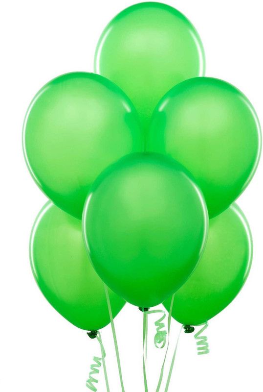Shatchi Solid 12" Leaf Green Latex Balloons,Party Decoration,Wedding,Birthday,Anniversary-25Pcs Balloon  (Green, Pack of 1)