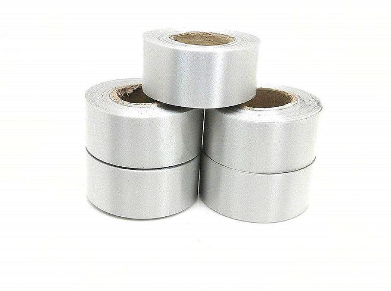 Uprising Store Curling Ribbon Silver PP (Polypropylene) Ribbon  (Pack of 5)