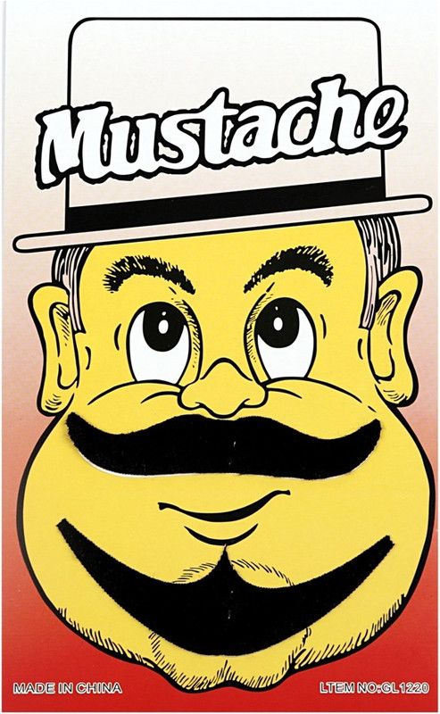 FUNCART Single Stick On Moustache With Beard Design 2 Party Mask  (Black, Pack of 1)