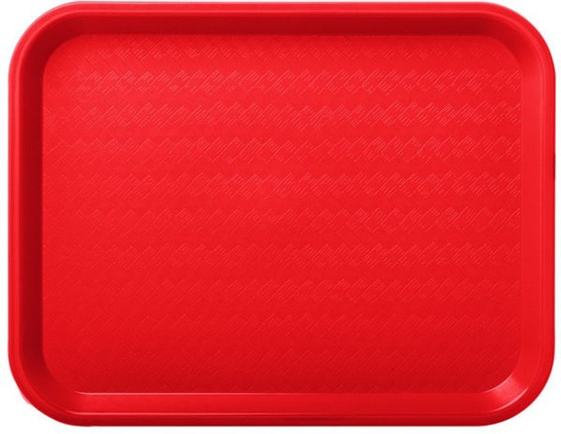 Everbuy Fast Food Tray Restaurant Trays Serving Tray 11 inch x 14 inch (RED) (MADE IN INDIA ) Tray