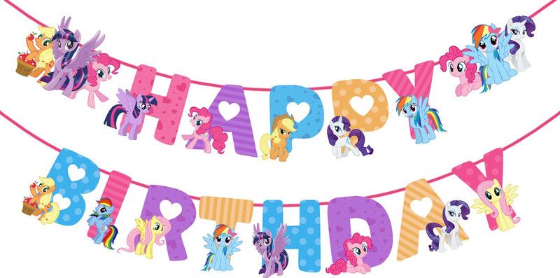 ZYOZI My Little Girl Happy Birthday Letter Banner Party Decorations for Girl Banner  (5 ft, Pack of 1)