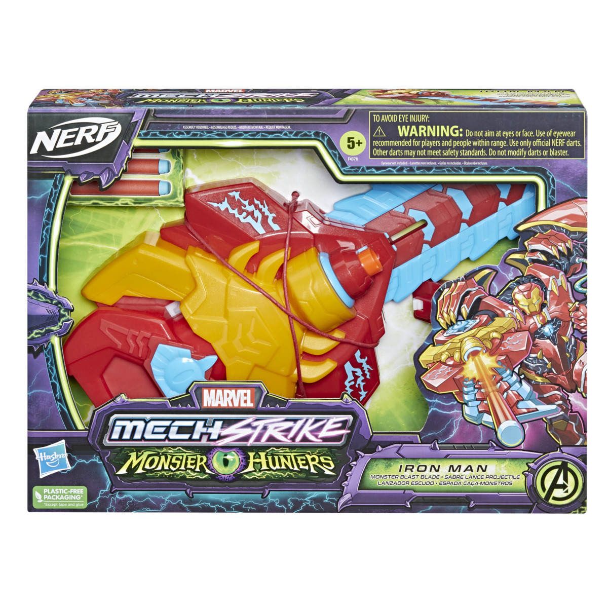 NERF Marvel Mech Strike Monster Hunters: Iron Man Blade