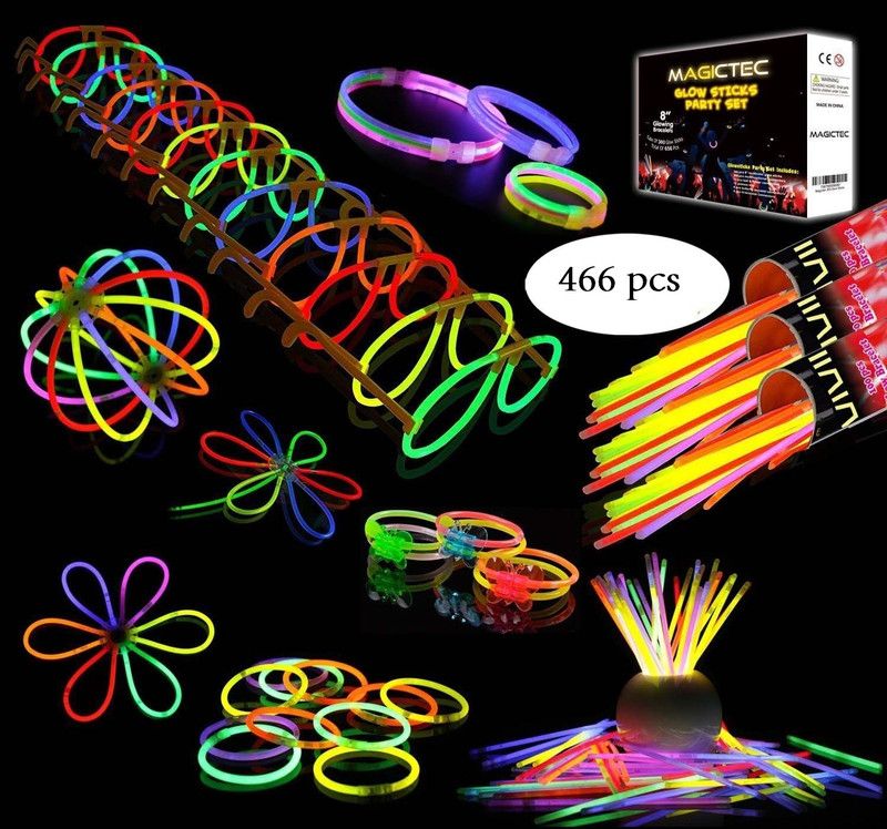 Skylofts Light up Toys Glow Sticks Mixed Colors Party Favors Supplies for Kids Birthdays (Party Pack of 466) Party Glow Ornament  (Pack of 466)