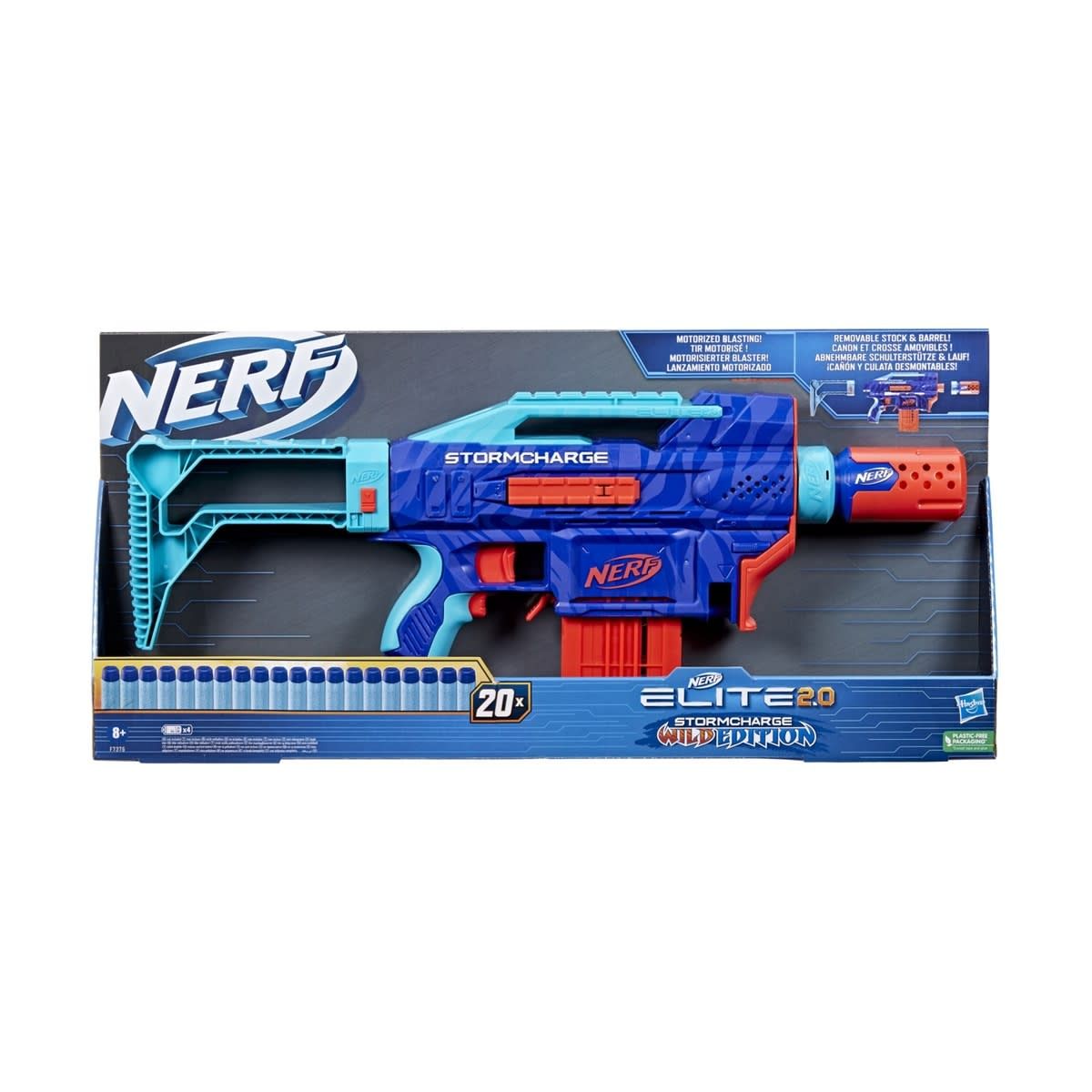 NERF Elite 2.0 Stormcharge Wild Edition Blaster