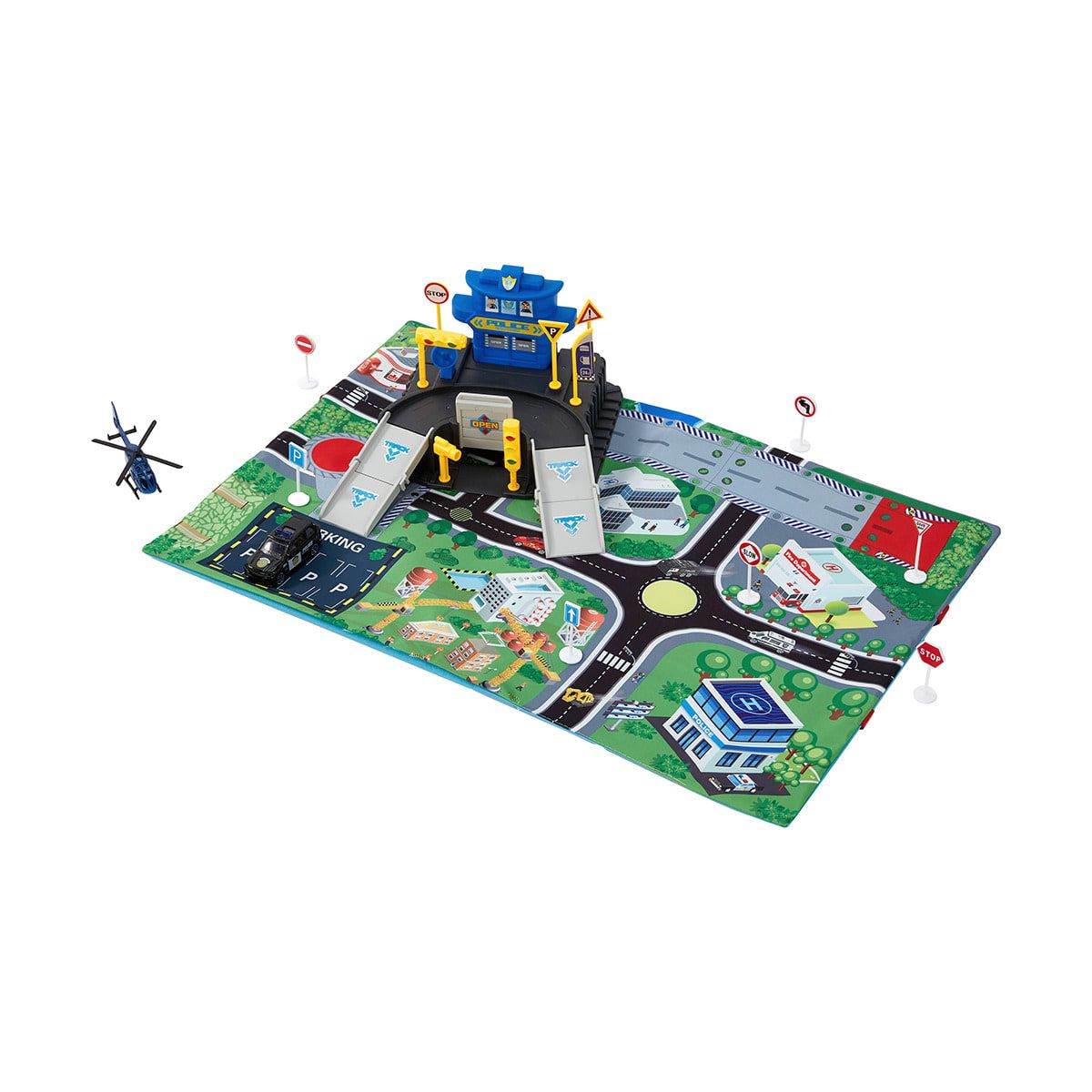 36 Piece Police Action Backpack Playset