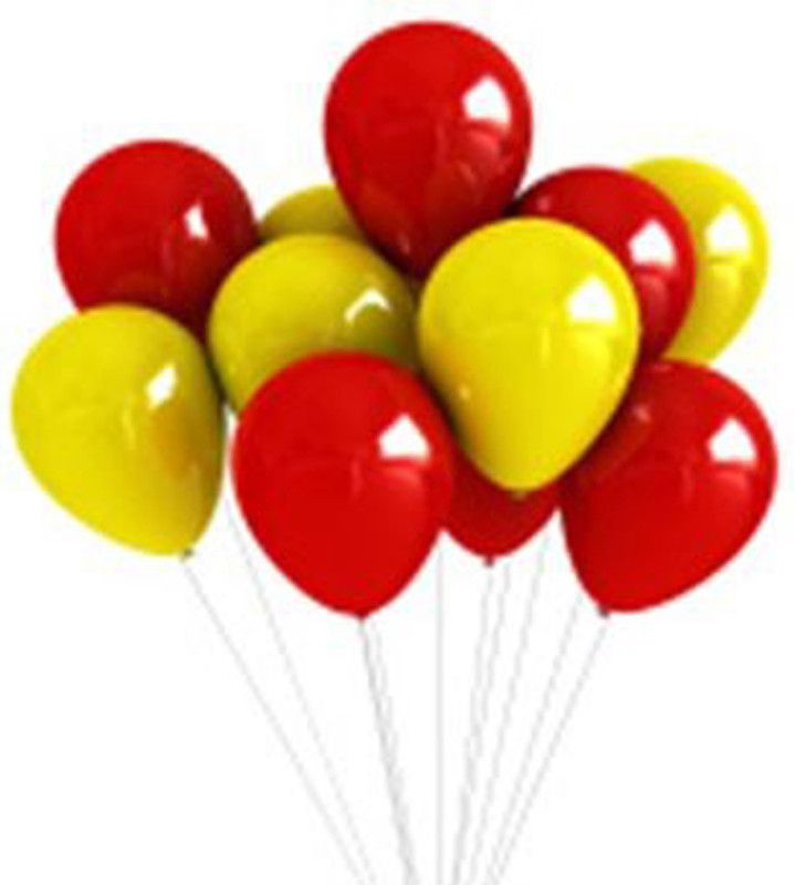 Ishant Creation Solid balloon63 Balloon  (Red, Yellow, Pack of 100)