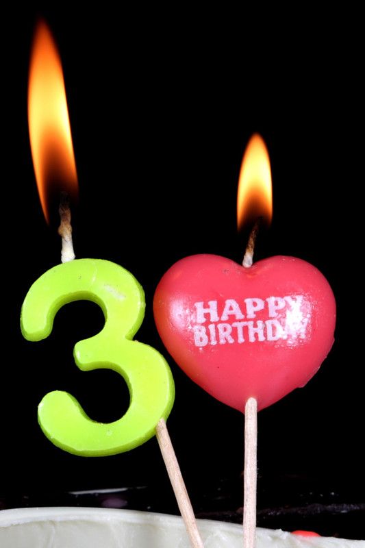 FUNCART Number 3 Pick Style Candle Candle (Multicolor, Pack of 1) Candle  (Multicolor, Pack of 1)