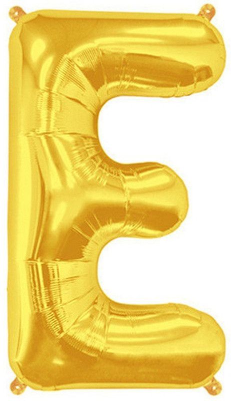 Priyals Solid Golden - E Balloon  (Gold, Pack of 1)