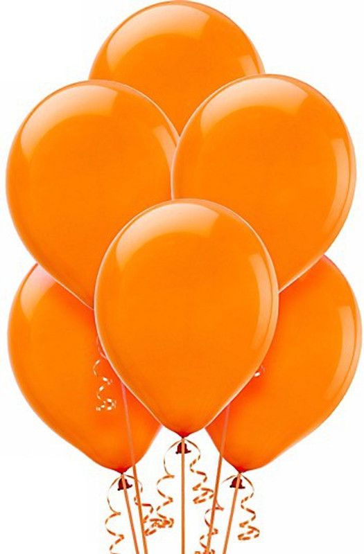 PartyballoonsHK Solid Orange Balloon  (Orange, Pack of 50)